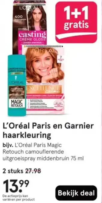Etos L'Oréal Paris en Garnier haarkleuring aanbieding
