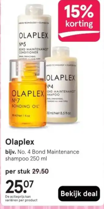 Etos Olaplex aanbieding