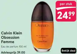Etos Calvin Klein Obsession Femme aanbieding