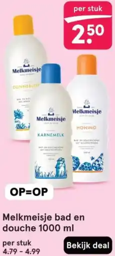 Etos Melkmeisje bad en douche aanbieding