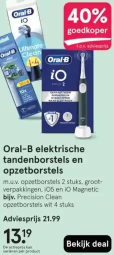 Etos Oral-B elektrische tandenborstels en opzetborstels aanbieding