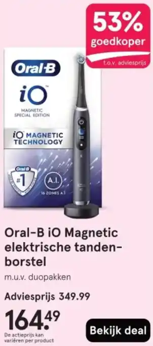 Etos Oral-B iO Magnetic elektrische tandenborstel aanbieding