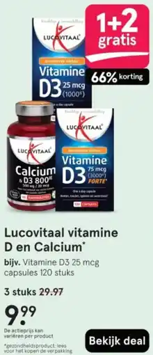 Etos Lucovitaal vitamine D en Calcium aanbieding