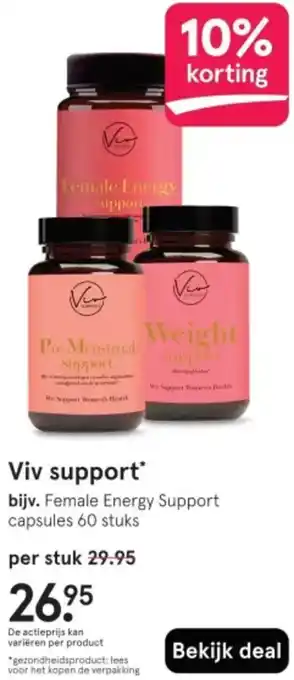 Etos Viv support aanbieding