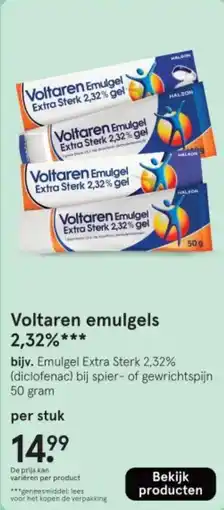 Etos Voltaren emulgels 2,32% aanbieding