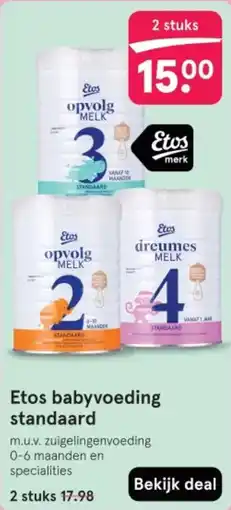 Etos Etos babyvoeding standaard aanbieding