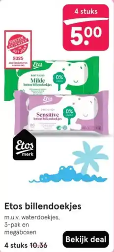 Etos Etos billendoekjes aanbieding