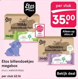 Etos Etos billendoekjes megabox aanbieding