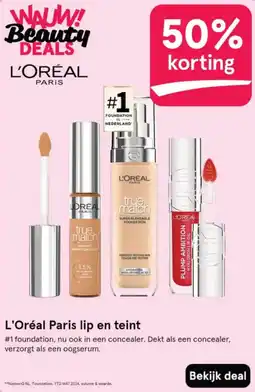 Etos L'Oréal Paris lip en teint aanbieding