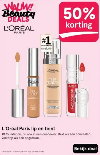 Etos L'Oréal Paris lip en teint aanbieding