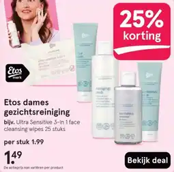 Etos Etos dames gezichtsreiniging aanbieding