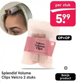 Etos Splendid Volume Clips Velcro 2 stuks aanbieding