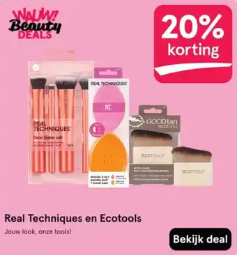 Etos Real Techniques en Ecotools aanbieding