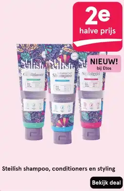 Etos Steilish shampoo, conditioners en styling aanbieding