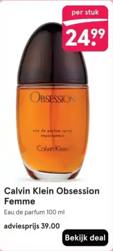 Etos Calvin Klein Obsession Femme aanbieding