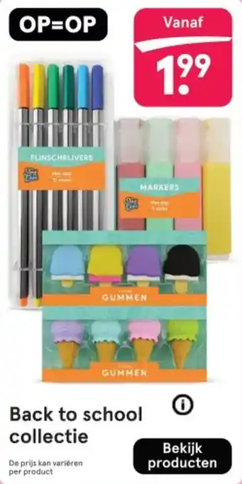 Etos Back to school collectie aanbieding