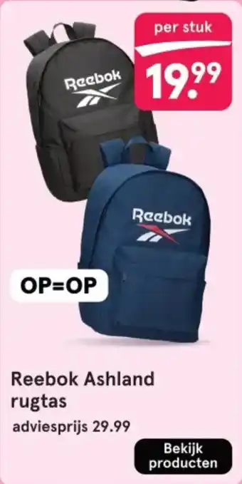 Etos Reebok Ashland rugtas aanbieding