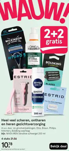 Etos Heel veel scheren, ontharen en heren gezichtsverzorging aanbieding