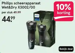 Etos Philips scheerapparaat Wet&Dry X3002/00 aanbieding