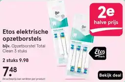 Etos Etos elektrische opzetborstels aanbieding
