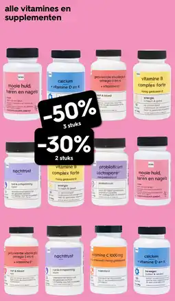 HEMA Alle vitamines en supplementen aanbieding