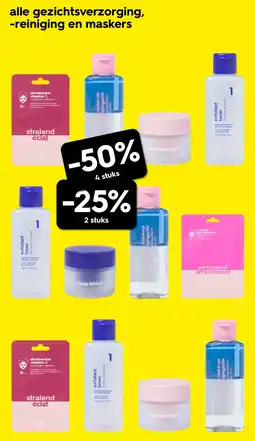 HEMA Alle gezichtsverzorging, reiniging en maskers aanbieding