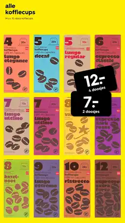 HEMA Alle koffiecups aanbieding