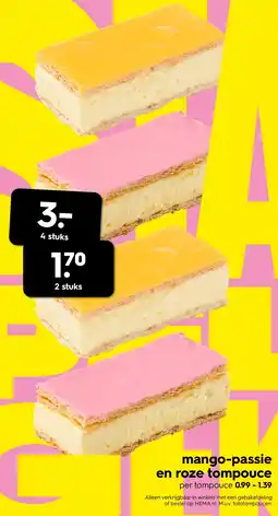 HEMA Mango-passie en roze tompouce aanbieding