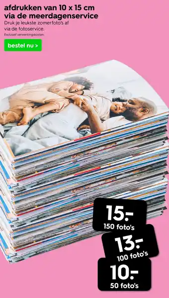HEMA Afdrukken via de meerdagenservice aanbieding