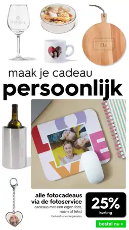 HEMA Alle fotocadeaus via de fotoservice aanbieding