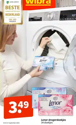 Wibra Lenor drogerdoekjes aanbieding