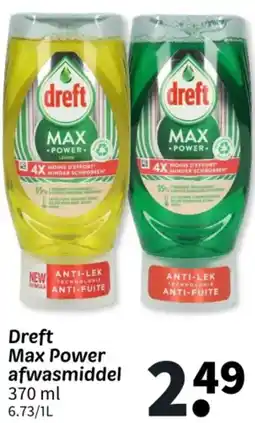 Wibra Dreft Max Power afwasmiddel aanbieding