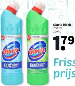 Wibra Glorix bleek aanbieding