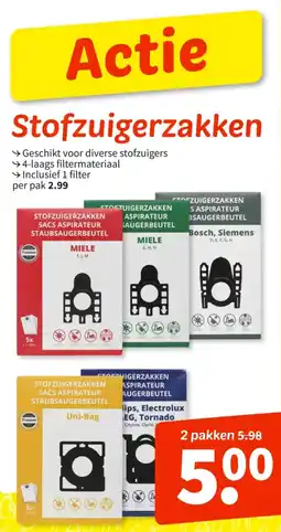 Wibra Stofzuigerzakken aanbieding