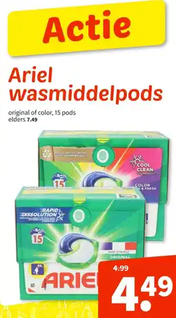 Wibra Ariel wasmiddelpods aanbieding