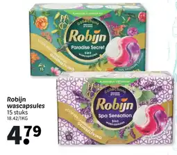 Wibra Robijn wascapsules aanbieding