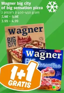 Poiesz Wagner big city of big sensation pizza aanbieding
