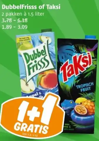 Poiesz DubbelFrisss of Taksi aanbieding