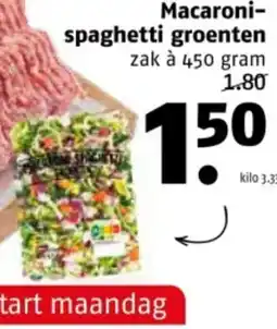 Poiesz Macaroni-spaghetti groenten aanbieding