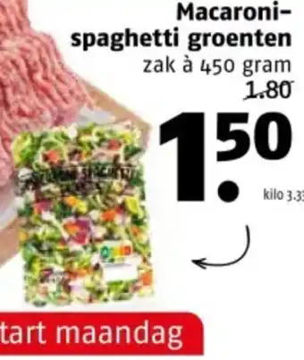 Poiesz Macaroni-spaghetti groenten aanbieding