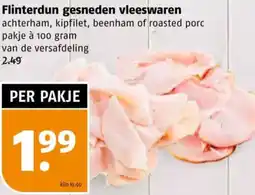 Poiesz Flinterdun gesneden vleeswaren aanbieding