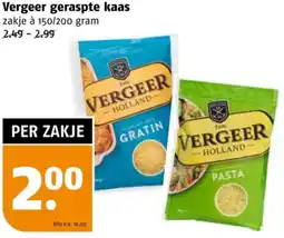Poiesz Vergeer geraspte kaas aanbieding