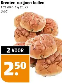 Poiesz Krenten rozijnen bollen aanbieding