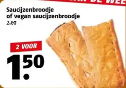 Poiesz Saucijzenbroodje of vegan saucijzenbroodje aanbieding