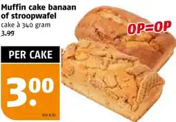 Poiesz Muffin cake banaan of stroopwafel aanbieding