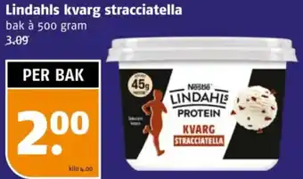 Poiesz Lindahls kvarg stracciatella aanbieding