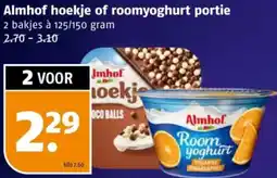 Poiesz Almhof hoekje of roomyoghurt portie aanbieding
