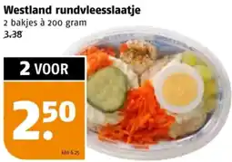 Poiesz Westland rundvleesslaatje aanbieding