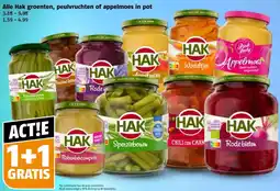 Poiesz Alle Hak groenten, peulvruchten of appelmoes in pot aanbieding