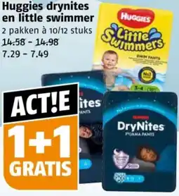 Poiesz Huggies drynites en little swimmer aanbieding